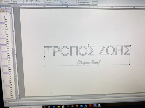 Punchen und Stickvorlagenerstellung